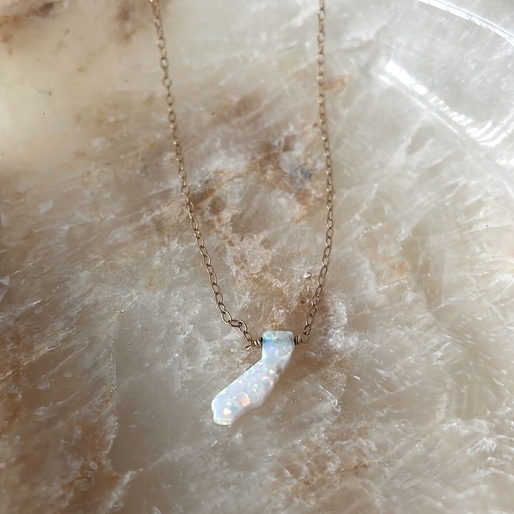 California opal necklace